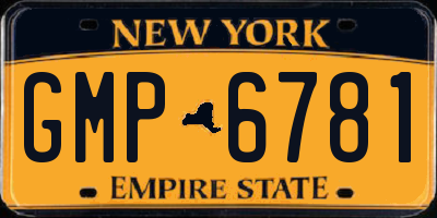 NY license plate GMP6781
