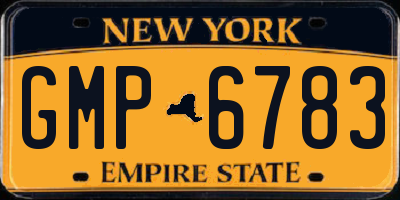 NY license plate GMP6783