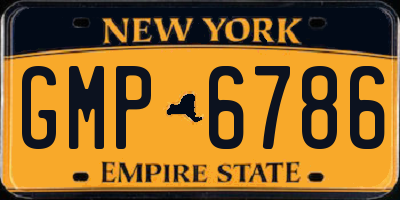 NY license plate GMP6786