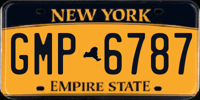 NY license plate GMP6787