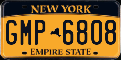 NY license plate GMP6808