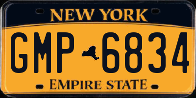 NY license plate GMP6834