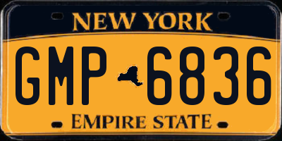 NY license plate GMP6836