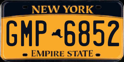 NY license plate GMP6852