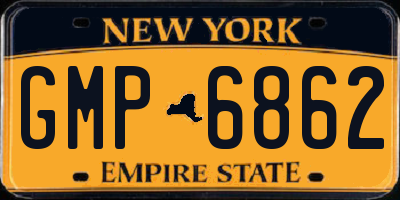 NY license plate GMP6862