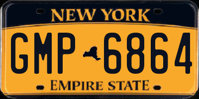 NY license plate GMP6864