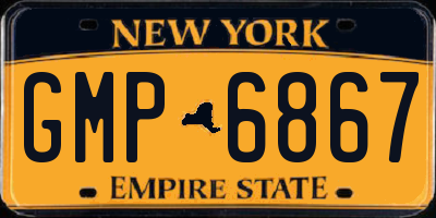 NY license plate GMP6867