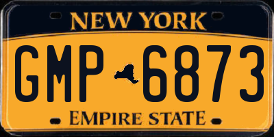 NY license plate GMP6873