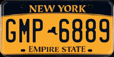 NY license plate GMP6889