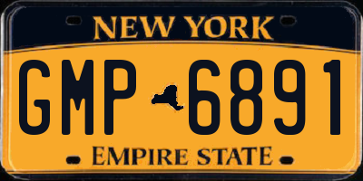 NY license plate GMP6891