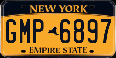 NY license plate GMP6897