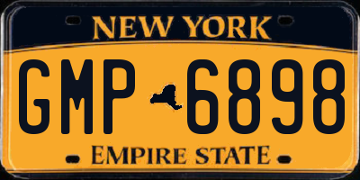 NY license plate GMP6898
