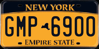 NY license plate GMP6900