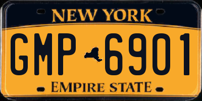 NY license plate GMP6901