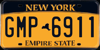 NY license plate GMP6911