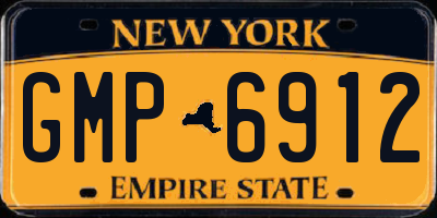 NY license plate GMP6912