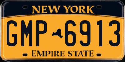 NY license plate GMP6913