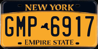 NY license plate GMP6917