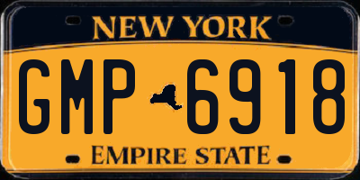 NY license plate GMP6918
