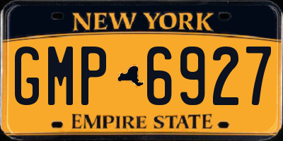 NY license plate GMP6927
