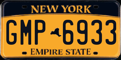 NY license plate GMP6933