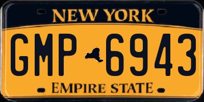 NY license plate GMP6943