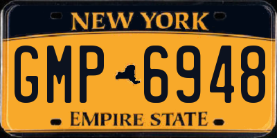 NY license plate GMP6948