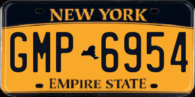 NY license plate GMP6954