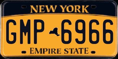 NY license plate GMP6966