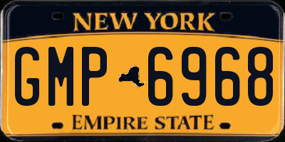 NY license plate GMP6968