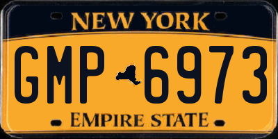 NY license plate GMP6973