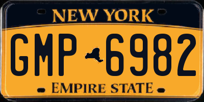 NY license plate GMP6982
