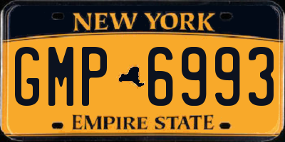 NY license plate GMP6993