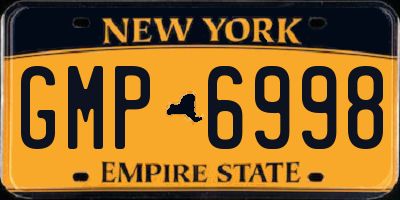 NY license plate GMP6998