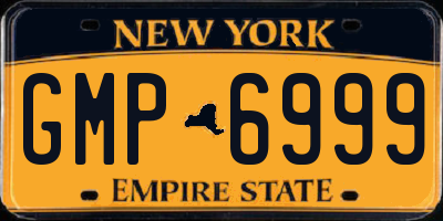 NY license plate GMP6999