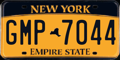 NY license plate GMP7044
