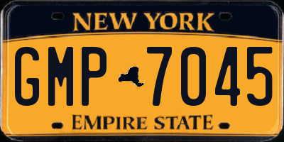 NY license plate GMP7045