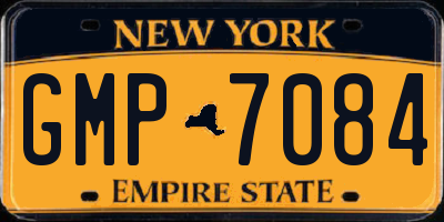 NY license plate GMP7084