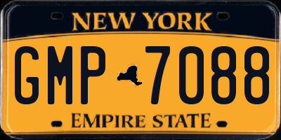 NY license plate GMP7088