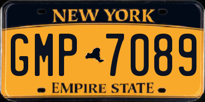 NY license plate GMP7089