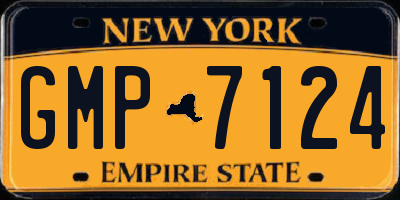 NY license plate GMP7124