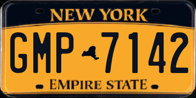 NY license plate GMP7142