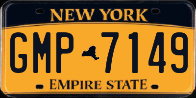 NY license plate GMP7149
