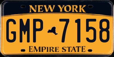 NY license plate GMP7158