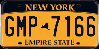 NY license plate GMP7166