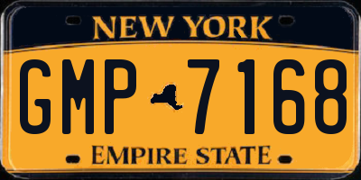 NY license plate GMP7168
