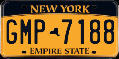 NY license plate GMP7188