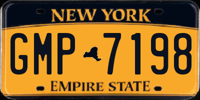 NY license plate GMP7198