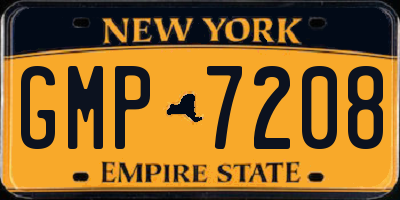 NY license plate GMP7208
