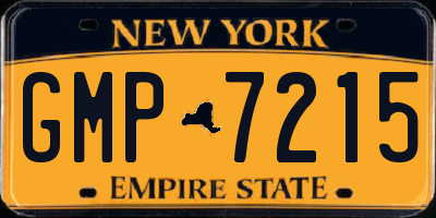 NY license plate GMP7215